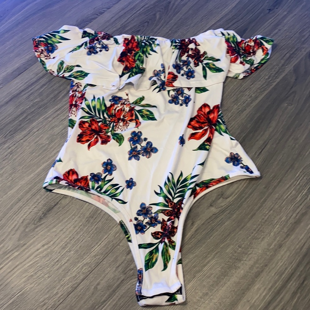 Floral body suit